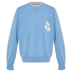 Isabel Marant Etoile Lanta Pullover, Dusky Blue/Light Grey